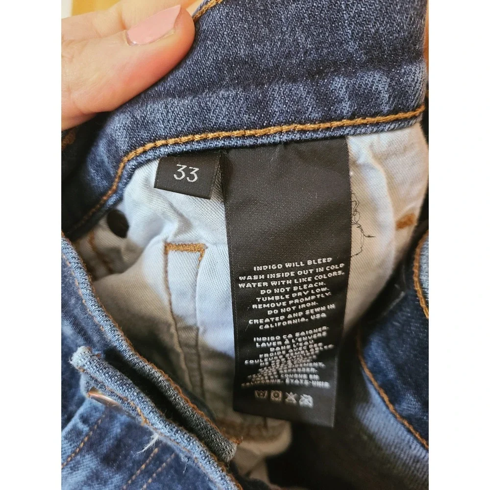 J Brand Kane 33 x 33 (Waist 31 Inseam 33) Blue Mens Straight Leg Dark Wash Jeans